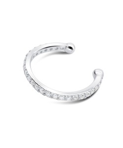 Beautiful CZ Silver Ear Cuff EC-1249